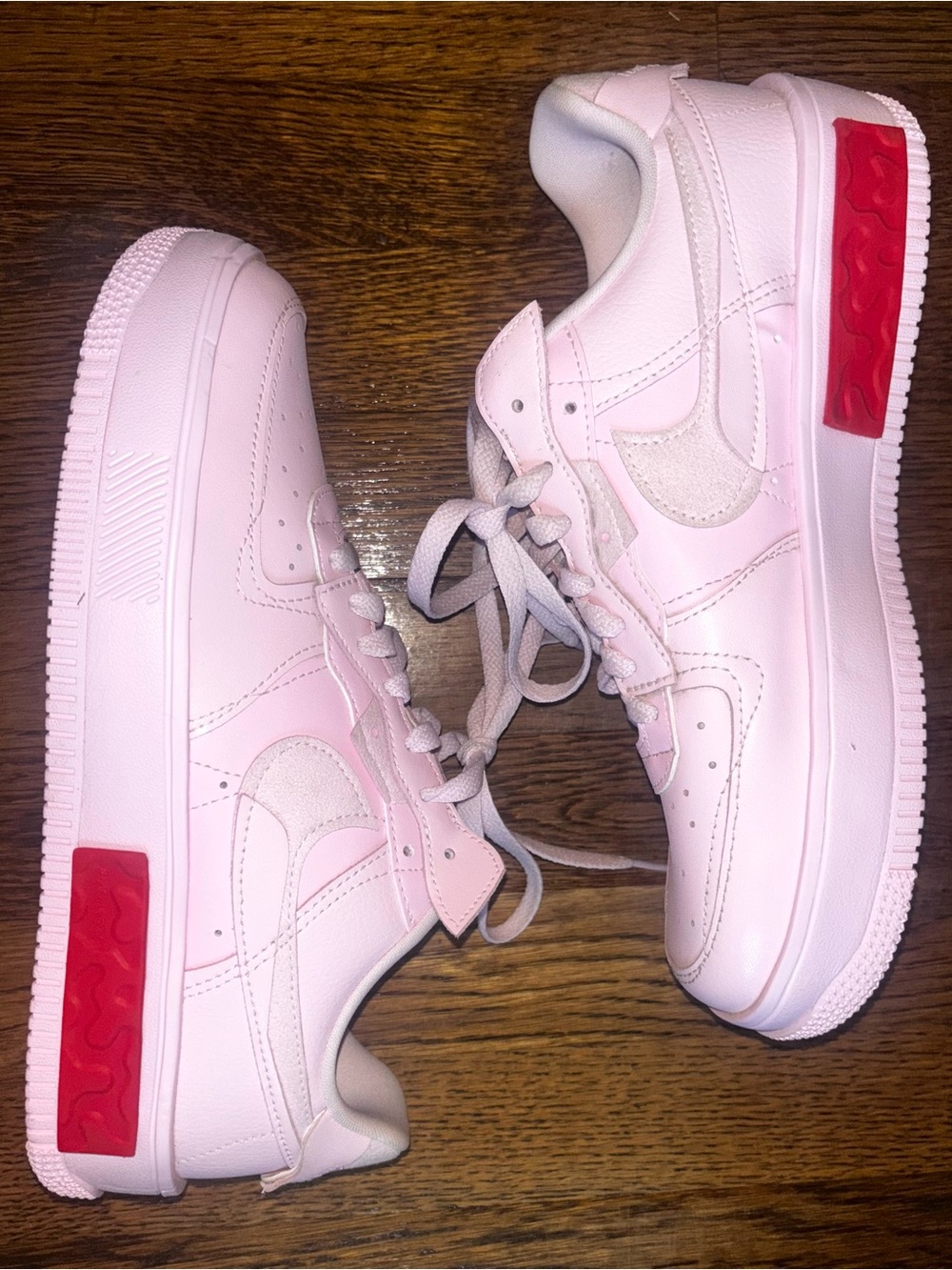 Nike Air Force 1 Fontanka Pastel Pink Valentines Sneakers Womens Size 10 AF1 Low - Picture 2 of 13